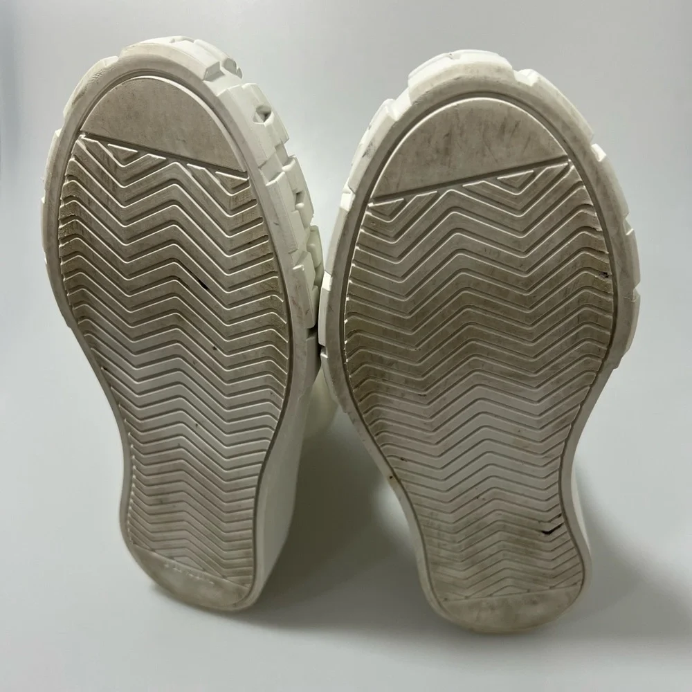 Prada Cassetta Wheel High-Top Sneakers White Women’s EU 37.5/US 7.5 - Picture 8 of 8